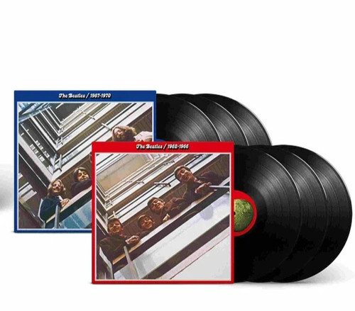 Beatles blue red album - red, +