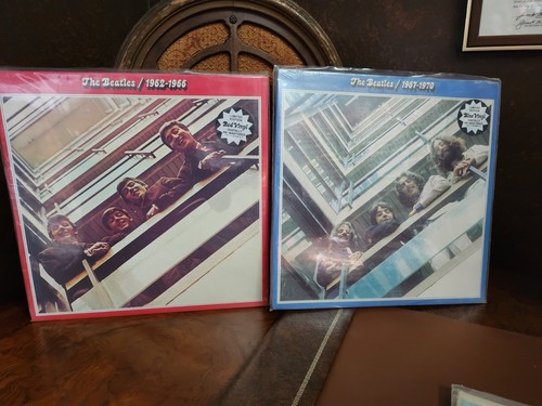Beatles red and blue album - beatles,