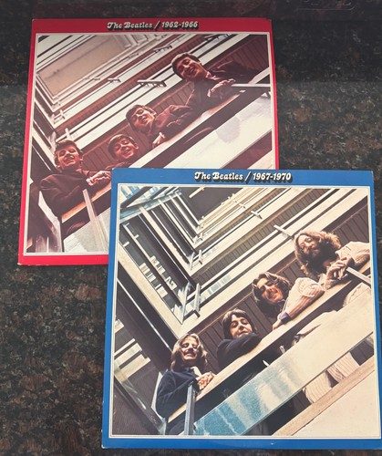 Matched set beatles red blue - set,